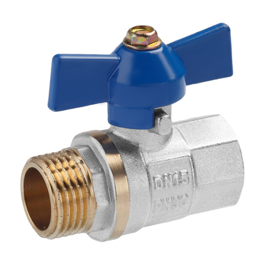 Крани кульові Кран кульовий Valves 1/2" ВЗ PN30 синій метелик