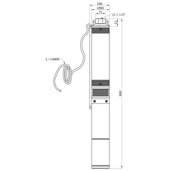 Додаткове фото - Насос глибинний Forwater 4QJD210-0,75 кВт