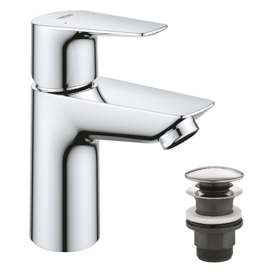 Головне фото - Змішувач для раковини Grohe QuickFix Start Edge S-Size 23898001 з донним клапаном