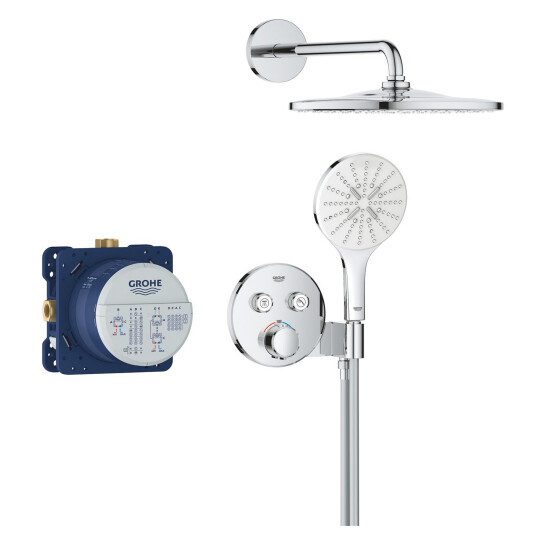 Додаткове фото - Душова система прихованого монтажу термостатична Grohe QuickFix Precision SmartControl 34877000