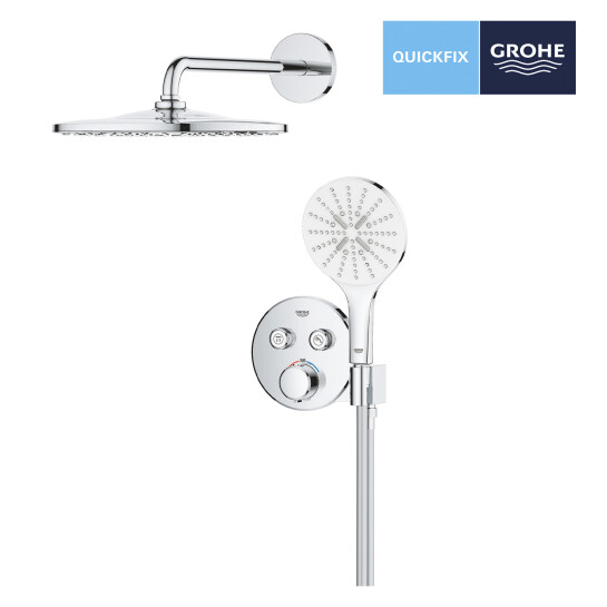 Додаткове фото - Душова система прихованого монтажу термостатична Grohe QuickFix Precision SmartControl 34877000