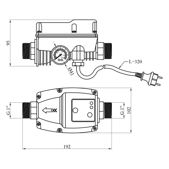 Додаткове фото - Автоматичний контролер тиску Agua JB-5