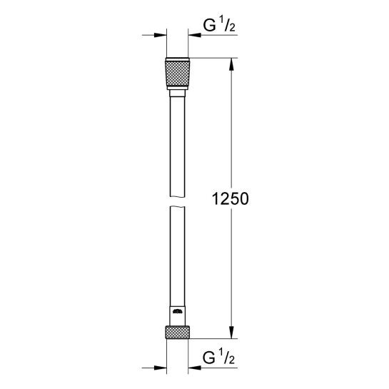 Додаткове фото - Шланг для душу Grohe VitalioFlex Silver 1250 мм 1143940000