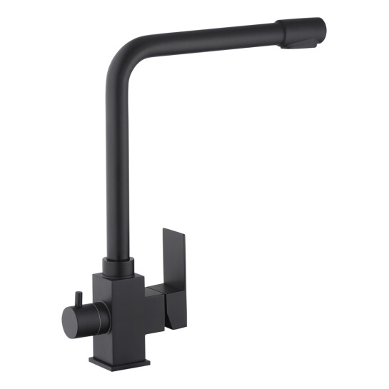 Додаткове фото - Змішувач для кухні з підключенням до фільтра Kroner KRP Edelstahl Kubus - SCH03810