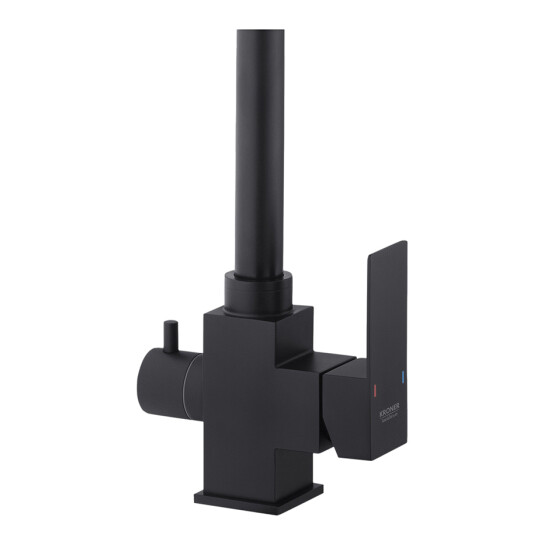 Додаткове фото - Змішувач для кухні з підключенням до фільтра Kroner KRP Edelstahl Kubus - SCH03810