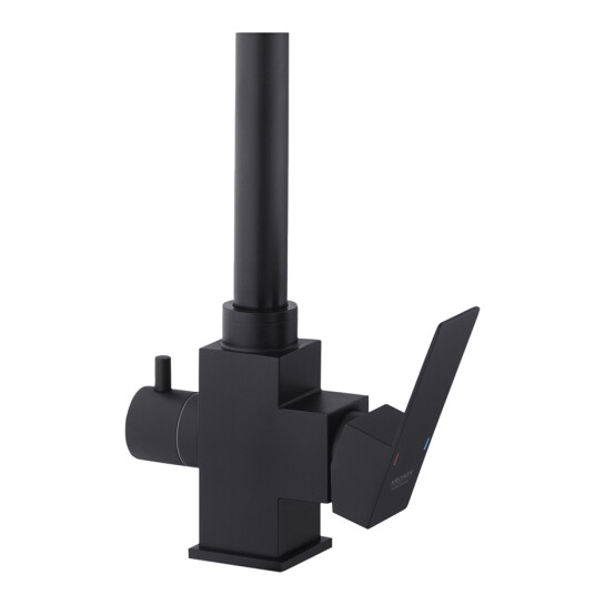 Додаткове фото - Змішувач для кухні з підключенням до фільтра Kroner KRP Edelstahl Kubus - SCH03810