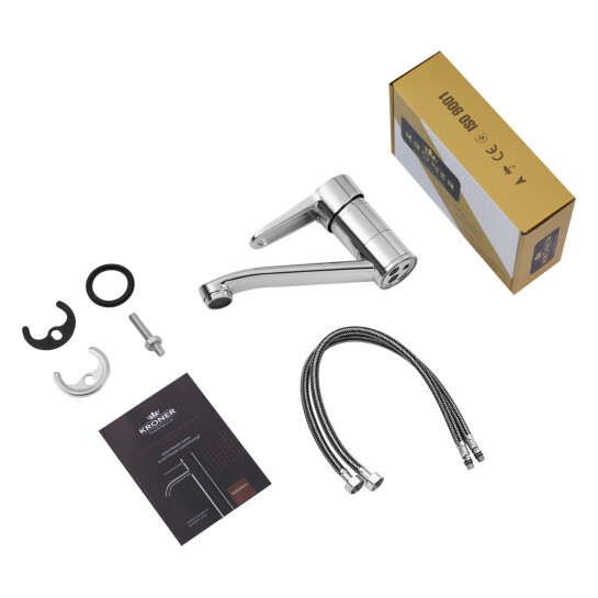 Додаткове фото - Змішувач для раковини Kroner KRM Elbe - C012