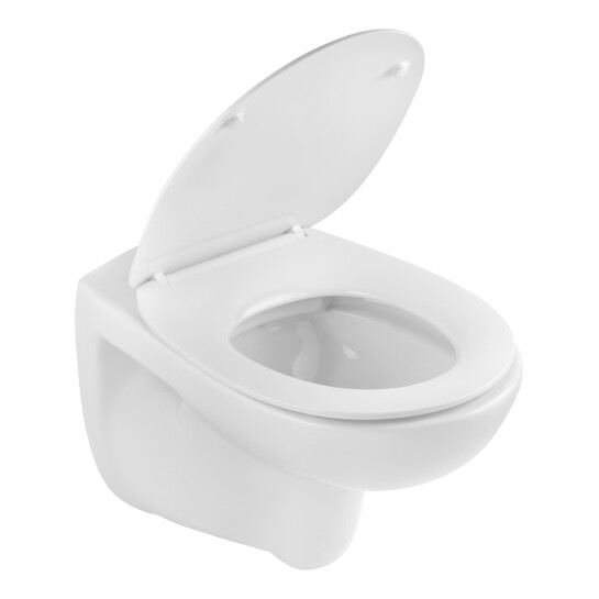 Додаткове фото - Унітаз підвісний безобідковий Kroner Oker WHI533536 RIMLESS з сидінням (KO533536WHIR)