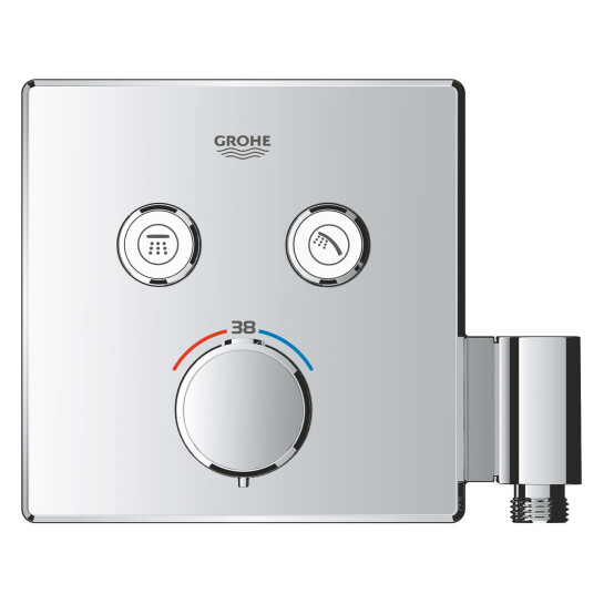 Додаткове фото - Душова система прихованого монтажу термостатична Grohe QuickFix Precision SmartControl Cube 34876000 