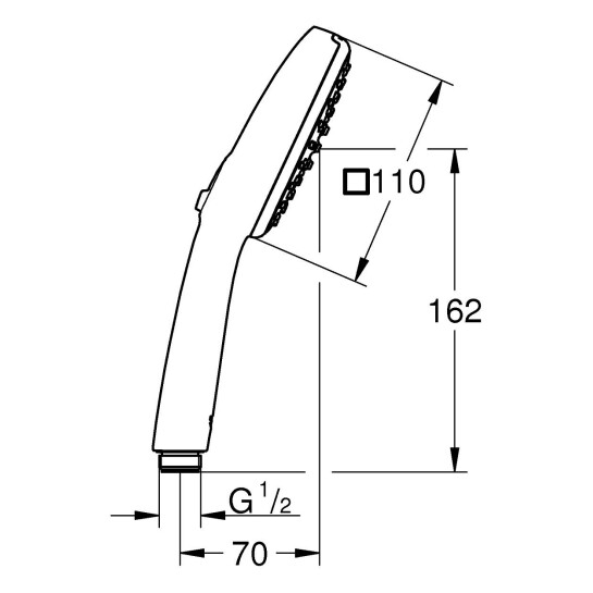 Додаткове фото - Лійка для ручного душу Grohe QuickFix Vitalio Comfort 110 26397001