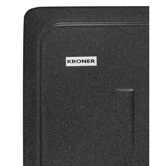 Додаткове фото - Кухонна мийка Kroner KRP Komposit GRB - 6243