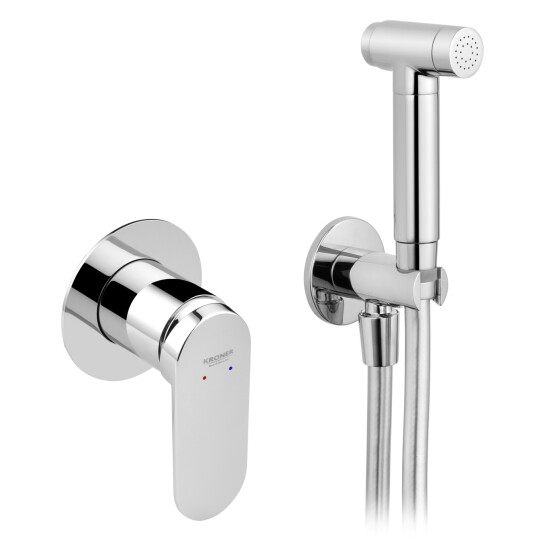 Головне фото - Набір для гігієнічного душу зі змішувачем Kroner Element 211234-0101