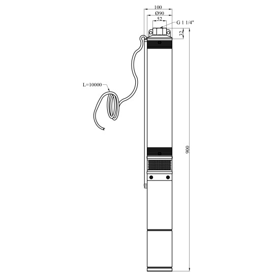 Додаткове фото - Насос глибинний Forwater 4QJD312-1,1 кВт