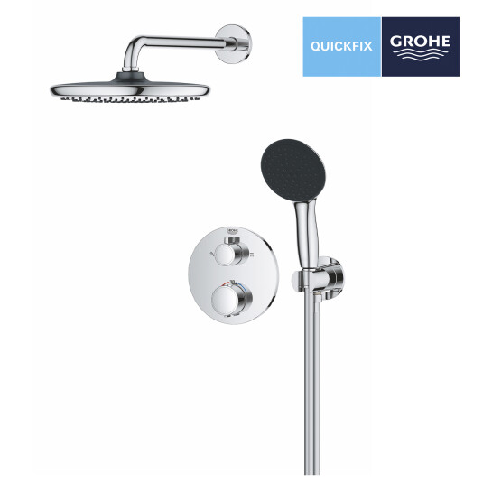 Додаткове фото - Душова система прихованого монтажу термостатична Grohe QuickFix Precision Grohtherm 34883000 