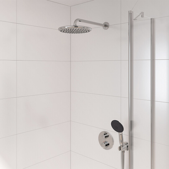 Додаткове фото - Душова система прихованого монтажу термостатична Grohe QuickFix Precision Grohtherm 34883000 