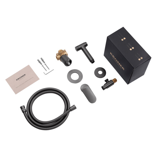 Додаткове фото - Набір для гігієнічного душу зі змішувачем Kroner Element 211234-5301