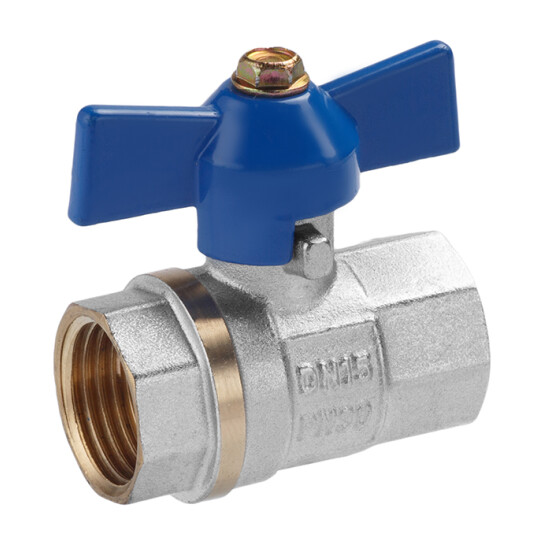Крани кульові Кран кульовий Valves 1/2" ВВ PN30 синій метелик