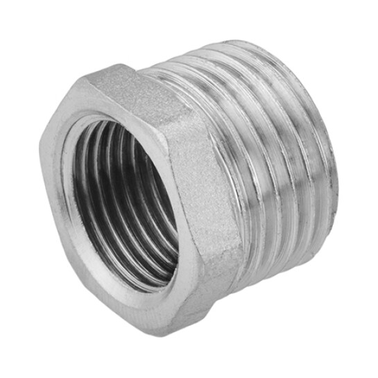 Футорки латунні Футорка посилена LexLine 1/2"х3/8" ЗВ нікельована НК0701-Вн