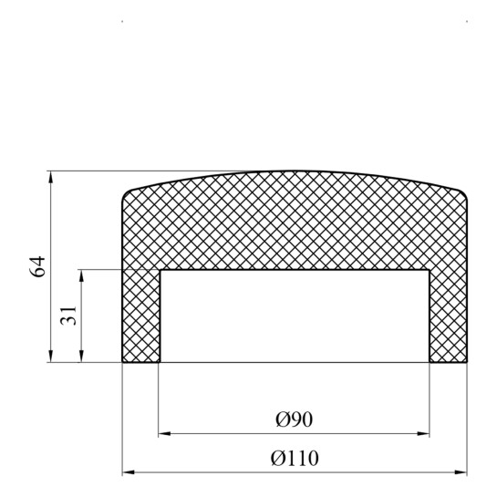 Додаткове фото - Заглушка PPR GrandiTherm 90 мм