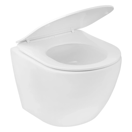 Додаткове фото - Комплект 4 в 1: Інсталяція GROHE Solido 3 в 1 3884966Q + Унітаз безобідковий Kroner Harz WHI483632 TORNADO з сидінням Slim Duroplast / Soft-close / Quick relase KH483632WHIT (3884966KH483632)
