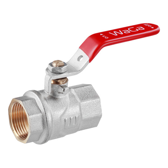 Крани кульові Кран кульовий WaGa 3/4" ВВ PN40 ручка, нікельований