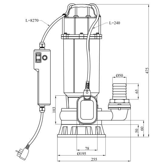 Додаткове фото - Насос фекальний Forwater WQG-18-15-1,5 кВт