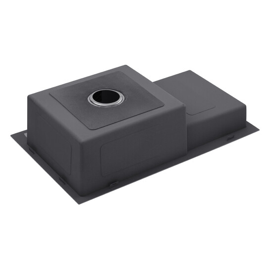 Додаткове фото - Кухонна мийка Kroner KRP Schwarze - 7848RHM PVD (3.0/1.0 мм)