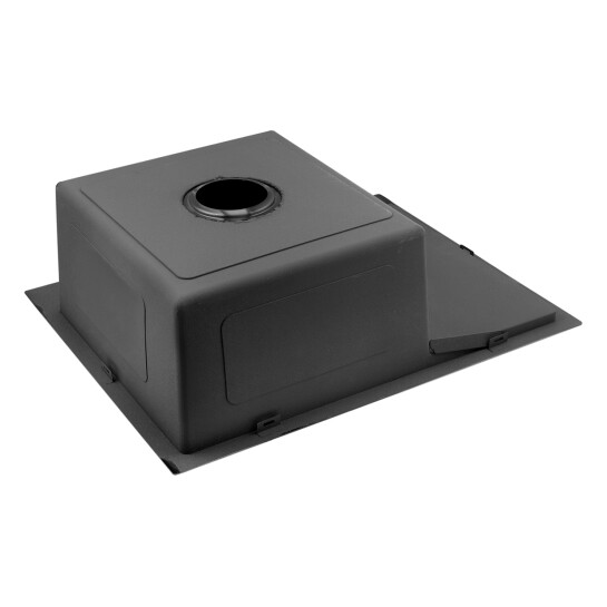 Додаткове фото - Кухонна мийка Kroner KRP Schwarze - 6350RHM PVD (3.0/1.0 мм)