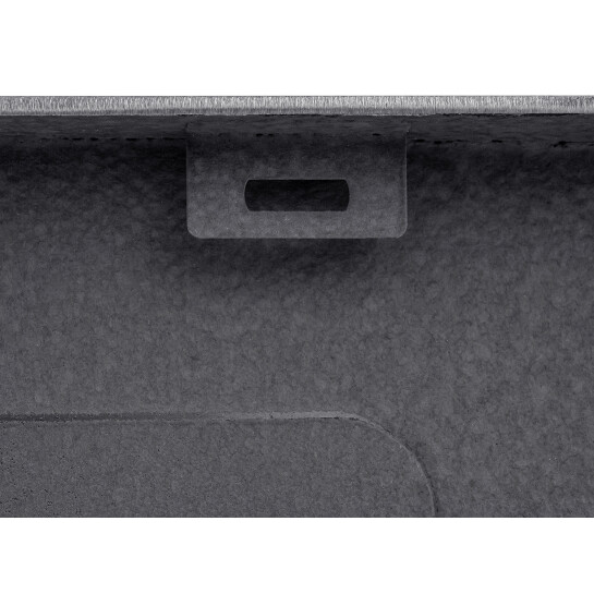 Додаткове фото - Кухонна мийка Kroner KRP Schwarze - 6350RHM PVD (3.0/1.0 мм)