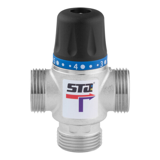 Головне фото - Термостатичний змішувальний клапан  1" STA ЗЗЗ, 36-60°С KVS-2.5
