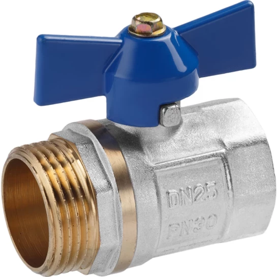 Головне фото - Кран кульовий Valves 1" ВЗ PN30 синій метелик