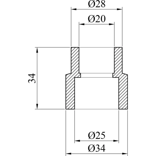 Додаткове фото - Муфта редукційна PPR GrandiTherm 25х20 мм