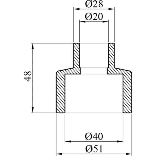 Додаткове фото - Муфта редукційна PPR GrandiTherm 40х20 мм