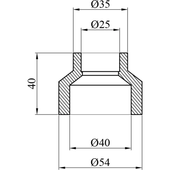 Додаткове фото - Муфта редукційна PPR GrandiTherm 40х25 мм