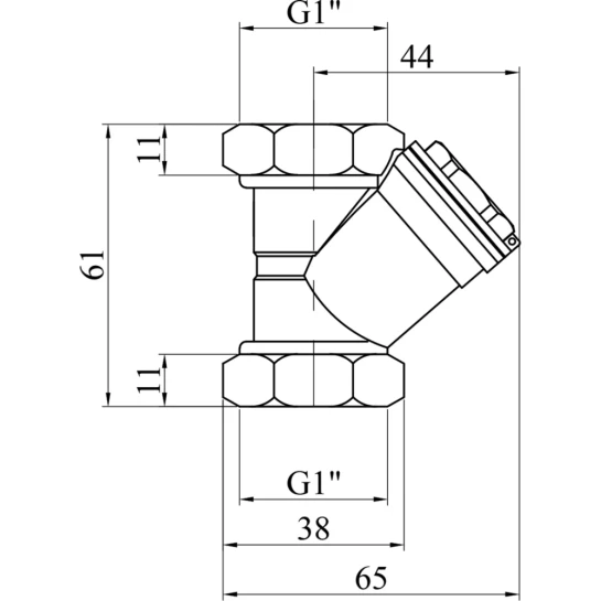 Додаткове фото - Фільтр грубої очистки Valves 1"