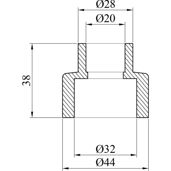 Додаткове фото - Муфта редукційна PPR GrandiTherm 32х20 мм