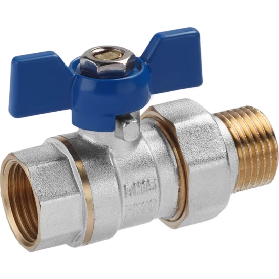 Додаткове фото - Кран-американка кульовий прямий Valves 1/2" PN30