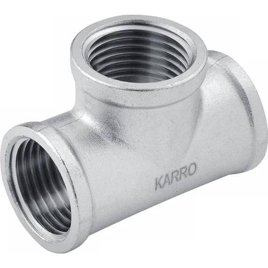 Головне фото - Трійник Karro 1/2" ВВВ нікельований KR-3213