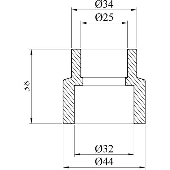 Додаткове фото - Муфта редукційна PPR GrandiTherm 32х25 мм