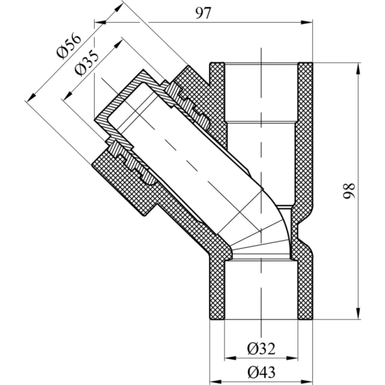 Додаткове фото - Фільтр PPR GrandiTherm 32 мм