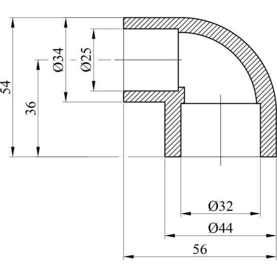 Додаткове фото - Коліно редукційне PPR GrandiTherm 32х25 мм