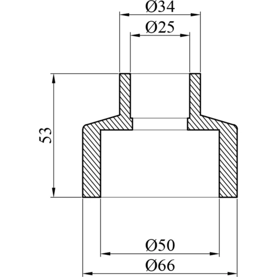 Додаткове фото - Муфта редукційна PPR GrandiTherm 50х25 мм