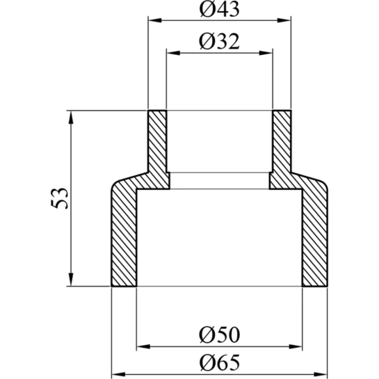 Додаткове фото - Муфта редукційна PPR GrandiTherm 50х32 мм