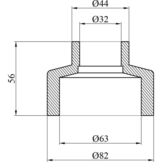 Додаткове фото - Муфта редукційна PPR GrandiTherm 63х32 мм