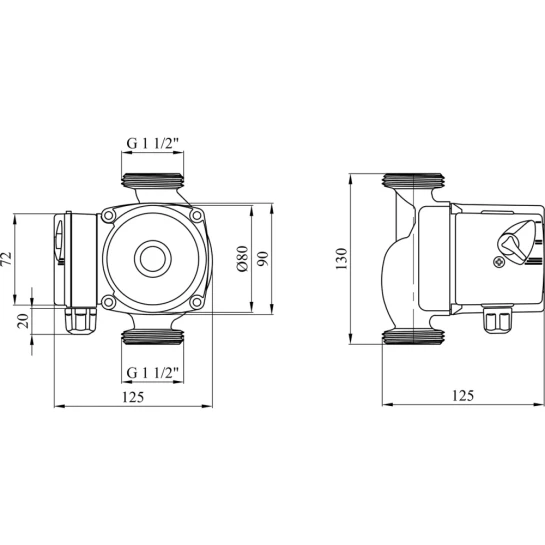 Додаткове фото - Насос циркуляційний Forwater GPD 25/6-130 (Grundfos)