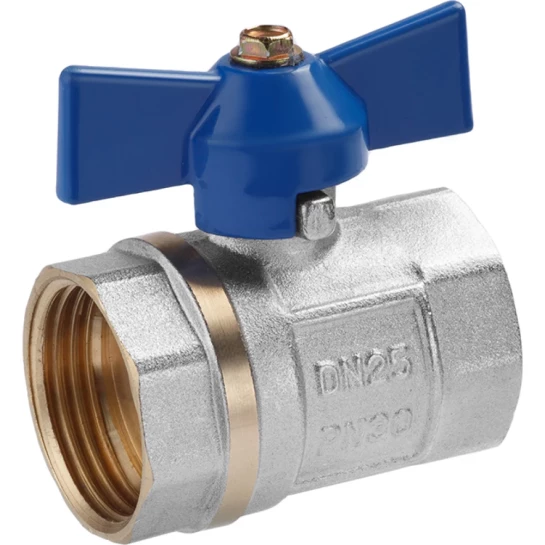 Головне фото - Кран кульовий Valves 1" ВВ PN30 синій метелик