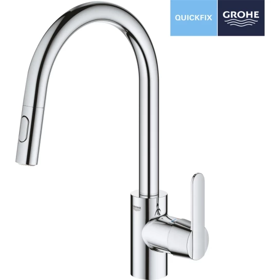 Додаткове фото - Змішувач для кухні Grohe QuickFix Get 31484001