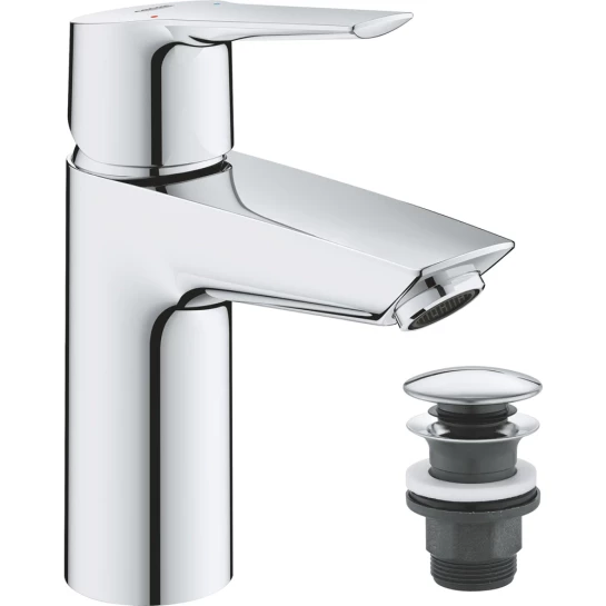 Додаткове фото - Змішувач для раковини Grohe QuickFix Start S-Size 23550002 з донним клапаном