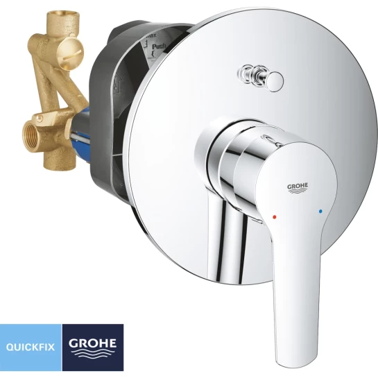 Додаткове фото - Змішувач прихованого монтажу для ванни Grohe QuickFix Start 23558002 на 2 споживача