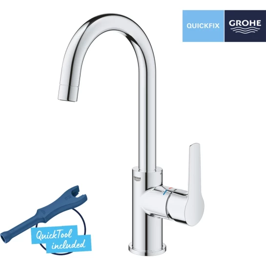 Додаткове фото - Змішувач для раковини Grohe QuickFix Start L-Size 24203002